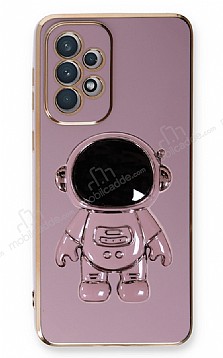 Eiroo Astronot Samsung Galaxy A53 5G Standl Mor Silikon Klf