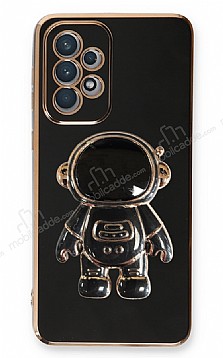 Eiroo Astronot Samsung Galaxy A53 5G Standl Siyah Silikon Klf