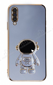 Eiroo Astronot Samsung Galaxy A50 Standl Mavi Silikon Klf