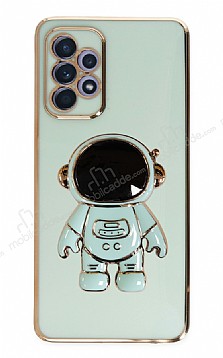 Eiroo Astronot Samsung Galaxy A73 Standl Yeil Silikon Klf