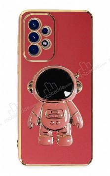 Eiroo Astronot Samsung Galaxy A73 Standl Krmz Silikon Klf
