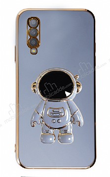 Eiroo Astronot Samsung Galaxy A70 Standl Mavi Silikon Klf