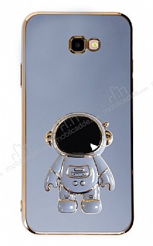 Eiroo Astronot Samsung Galaxy J4 Plus Standl Mavi Silikon Klf