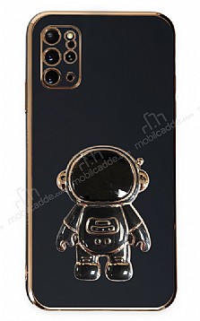 Eiroo Astronot Samsung Galaxy S20 Plus Standl Siyah Silikon Klf