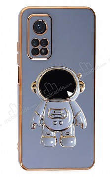 Eiroo Astronot Xiaomi Mi 10T Pro Standl Mavi Silikon Klf