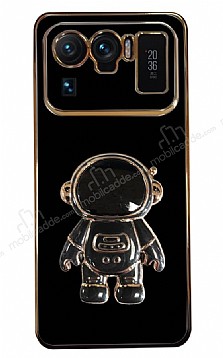 Eiroo Astronot Xiaomi Mi 11 Ultra Standl Siyah Silikon Klf