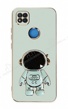 Eiroo Astronot Xiaomi Poco C3 Standl Yeil Silikon Klf