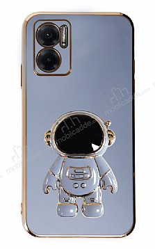 Eiroo Astronot Xiaomi Redmi Note 11E Standl Mavi Silikon Klf