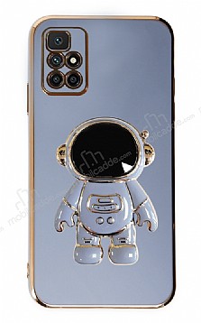 Eiroo Astronot Xiaomi Redmi 10 Prime 2022 Standl Mavi Silikon Klf