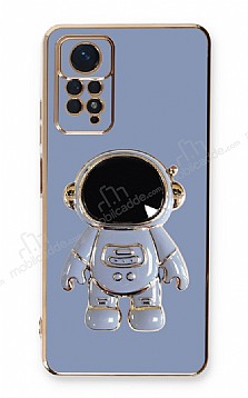 Eiroo Astronot Xiaomi Redmi Note 11 Pro Standl Mavi Silikon Klf