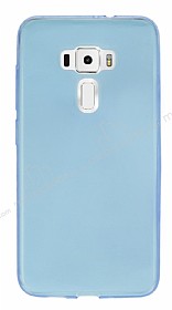 Asus ZenFone 3 ZE552KL Ultra nce effaf Mavi Silikon Klf