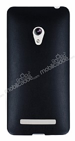 Asus ZenFone 5 Ultra nce Deri Siyah Silikon Klf