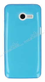 Asus Zenfone 4 Ultra nce effaf Mavi Silikon Klf