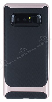 Eiroo Attractive Samsung Galaxy Note 8 Rose Gold Kenarl Silikon Klf
