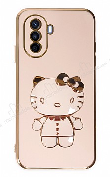 Eiroo Aynal Kitty Huawei Nova Y70 Standl Pembe Silikon Klf