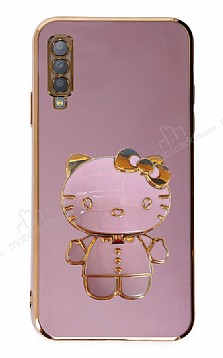 Eiroo Aynal Kitty Samsung Galaxy A30S Standl Mor Silikon Klf