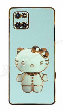 Eiroo Aynal Kitty Samsung Galaxy Note 10 Lite Standl Yeil Silikon Klf