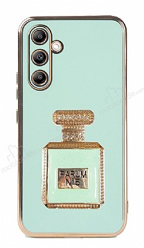 Eiroo Aynal Parfm Samsung Galaxy A14 4G Standl Yeil Silikon Klf