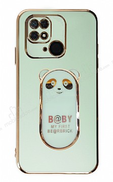 Eiroo Baby Panda Xiaomi Poco C40 Standl Yeil Silikon Klf