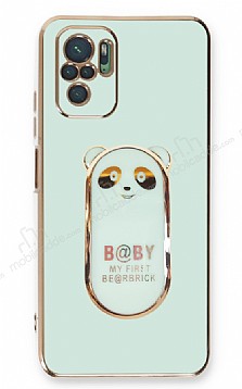 Eiroo Baby Panda Xiaomi Poco M5s Standl Yeil Silikon Klf