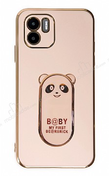 Eiroo Baby Panda Xiaomi Redmi A1 Standl Pembe Silikon Klf