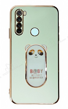 Eiroo Baby Panda Xiaomi Redmi Note 8 Standl Yeil Silikon Klf