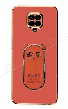 Eiroo Baby Panda Xiaomi Redmi Note 9 Pro Max Standl Krmz Silikon Klf