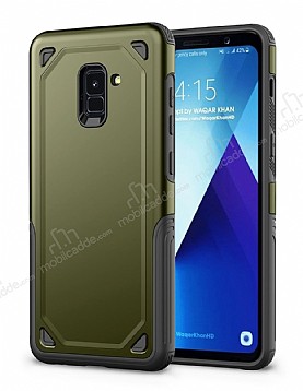 Eiroo Binary Samsung Galaxy A8 2018 Ultra Koruma Yeil Klf