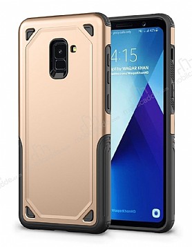 Eiroo Binary Samsung Galaxy A8 2018 Ultra Koruma Gold Klf