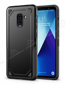 Eiroo Binary Samsung Galaxy A8 2018 Ultra Koruma Siyah Klf