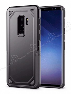 Eiroo Binary Samsung Galaxy A8 Plus 2018 Ultra Koruma Dark Silver Klf
