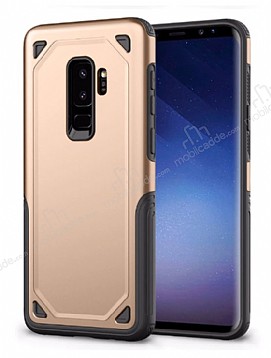 Eiroo Binary Samsung Galaxy A8 Plus 2018 Ultra Koruma Gold Klf