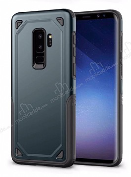 Eiroo Binary Samsung Galaxy A8 Plus 2018 Ultra Koruma Lacivert Klf