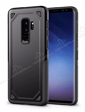 Eiroo Binary Samsung Galaxy A8 Plus 2018 Ultra Koruma Siyah Klf