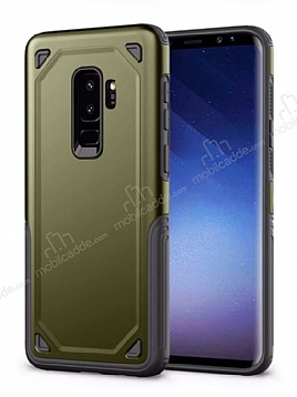 Eiroo Binary Samsung Galaxy A8 Plus 2018 Ultra Koruma Yeil Klf