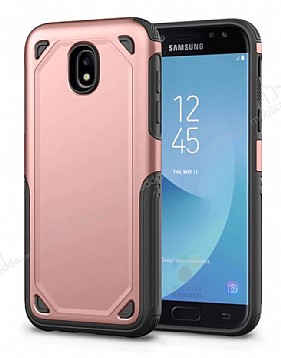 Eiroo Binary Samsung Galaxy J7 Pro 2017 Ultra Koruma Rose Gold Klf