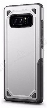 Eiroo Binary Samsung Galaxy Note 8 Ultra Koruma Silver Klf