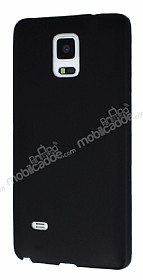 Eiroo Blade Samsung Galaxy Note 4 Ultra nce Deri Siyah Klf