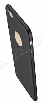 Eiroo Body Thin iPhone 6 Plus / 6S Plus 360 Derece Koruma Siyah Rubber Klf