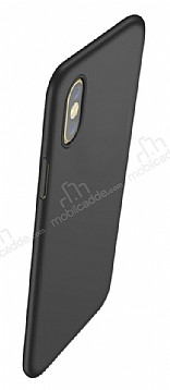 Eiroo Body Thin iPhone X / XS 360 Derece Koruma Siyah Rubber Klf
