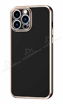 Eiroo Borderline iPhone 12 Pro Kamera Korumal Siyah Silikon Klf