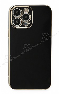 Eiroo Borderline iPhone 14 Pro Kamera Korumal Siyah Silikon Klf