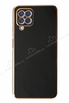 Eiroo Borderline Samsung Galaxy M12 Kamera Korumal Siyah Silikon Klf