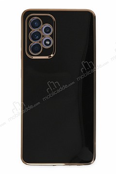 Eiroo Borderline Samsung Galaxy A52 Kamera Korumal Siyah Silikon Klf