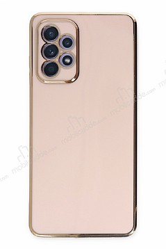 Eiroo Borderline Samsung Galaxy A32 4G Kamera Korumal Pembe Silikon Klf