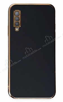 Eiroo Borderline Samsung Galaxy A7 2018 Kamera Korumal Siyah Silikon Klf