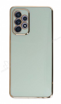 Eiroo Borderline Samsung Galaxy A32 4G Kamera Korumal Yeil Silikon Klf