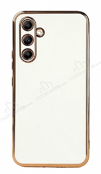 Eiroo Borderline Samsung Galaxy A34 Kamera Korumal Beyaz Silikon Klf
