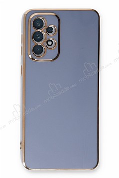 Eiroo Borderline Samsung Galaxy A72 Kamera Korumal Mavi Silikon Klf