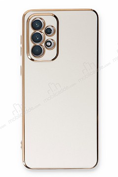 Eiroo Borderline Samsung Galaxy A72 Kamera Korumal Beyaz Silikon Klf